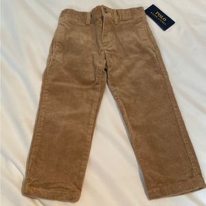 NWT Kids courderoy polo pants